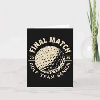 Carte Senior 2025 Golf The Final Match
