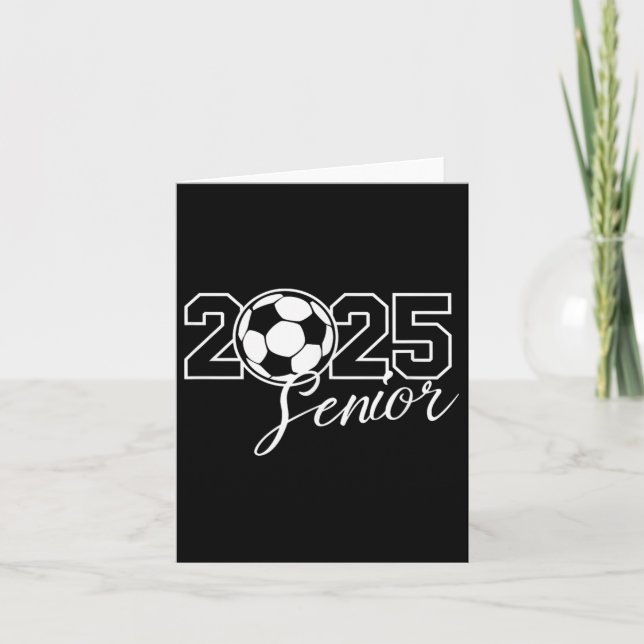 Carte Senior 2025 Soccer Mom High School Graduation Outf (Devant)