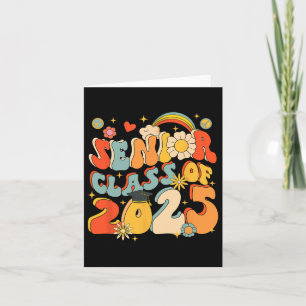 Carte Senior 25 Cl Of 2025 Graduation School Retro Groov