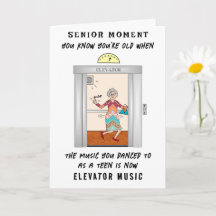 Senior Funny Flashback Add a Name Birthday Card