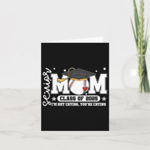 Carte Senior Mom Cl Of 2025 Baseball Funny Mom Graduatio