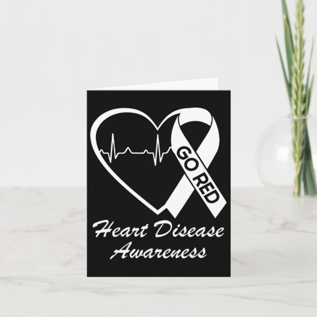 Carte Sensibilisation À La Maladie Nous Portons Rouge En (Devant)