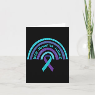 Carte Sensibilisation à la prévention du suicide Arc-en-