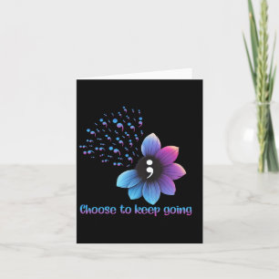 Carte Sensibilisation À La Prévention Du Suicide Fleur C