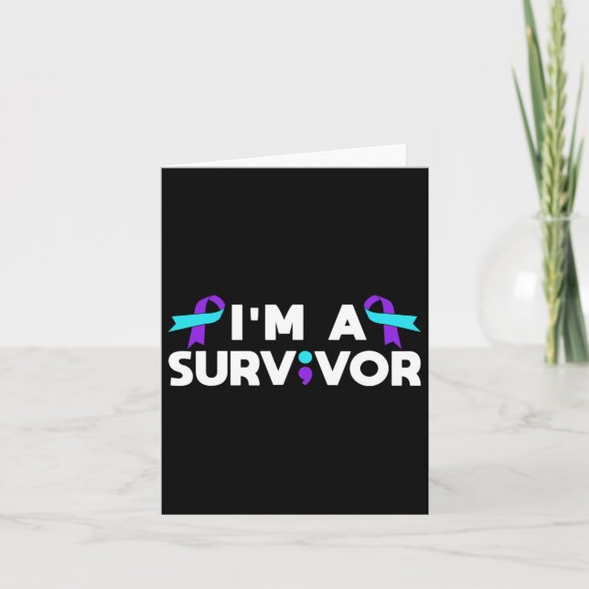 Carte Sensibilisation À La Prévention Du Suicide Je Suis (Devant)
