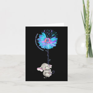 Carte Sensibilisation à la prévention du suicide Ruban d