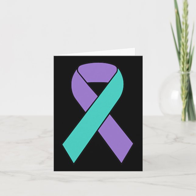 Carte Sensibilisation à la prévention du suicide Ruban T (Devant)