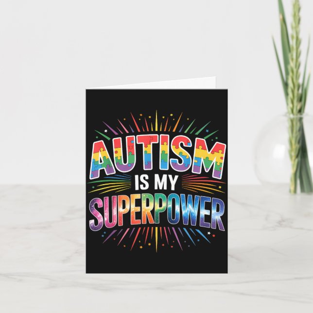Carte Sensibilisation à l'autisme  (Devant)