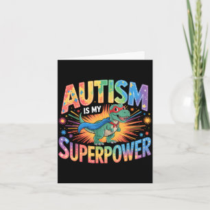Carte Sensibilisation à l'autisme autiste 