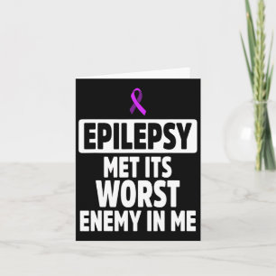 Carte Sensibilisation à l'épilepsie Ennemi Epileptique G