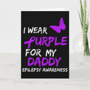 Carte Sensibilisation à l'épilepsie Je porte du violet p
