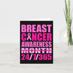 Carte Sensibilisation au cancer du sein 24 7 365 Jours