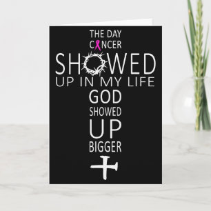 Carte Sensibilisation au cancer du sein Dieu est apparu