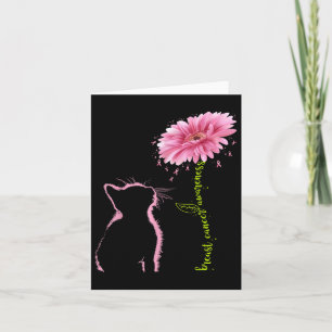 Carte Sensibilisation au cancer du sein Fleur de marguer
