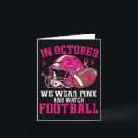 Carte Sensibilisation au cancer du sein Football En Octo<br><div class="desc">Sensibilisation au cancer du sein Football En Octobre Nous Portons Rose</div>