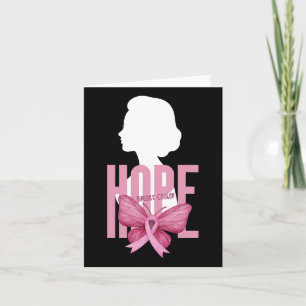 Carte Sensibilisation au cancer du sein Soutien rose Can