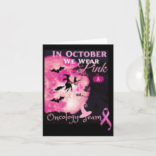 Carte Sensibilisation au cancer. En Octobre Nous Portons