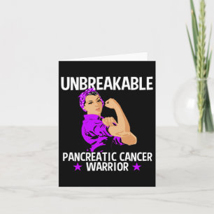 Carte Sensibilisation au cancer pancréatique Guerrier in