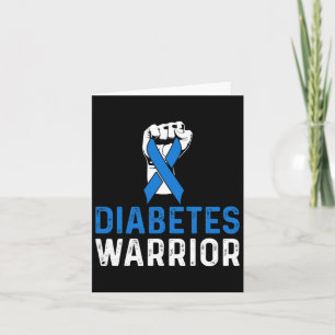 Carte Sensibilisation au diabète T1d Guerrier du diabète