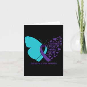 Carte Sensibilisation au suicide Cadeaux de fils Mémoire