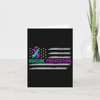Carte Sensibilisation au suicide États-Unis drapeau amér