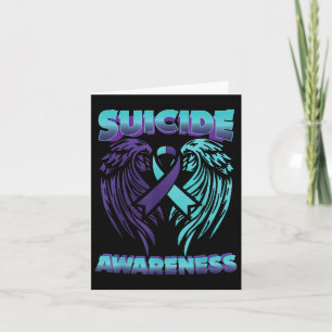 Carte Sensibilisation au suicide Ruban Ailes Prévention