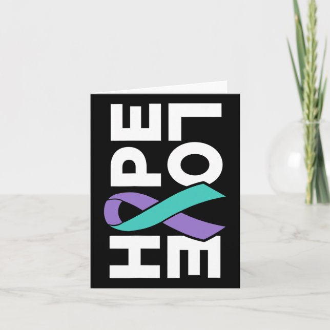 Carte Sensibilisation au suicide - Sideways Hope Love Pr (Devant)
