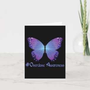 Carte Sensibilisation au surdosage Papillon Violet Dépen