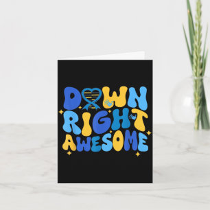 Carte Sensibilisation au syndrome d'autisme adhd down 32