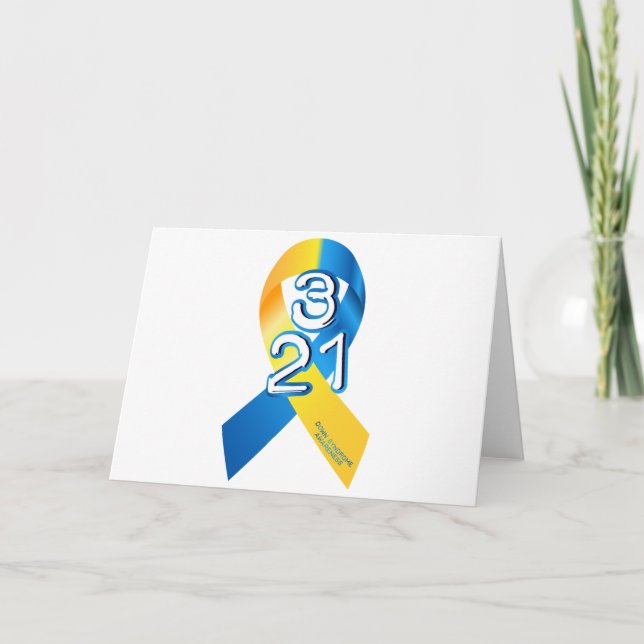 Carte Sensibilisation au syndrome de Down (Devant)