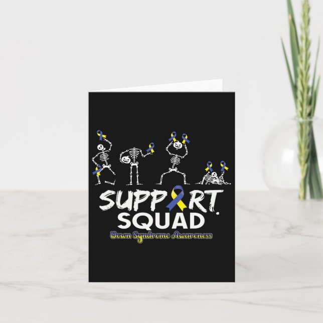 Carte Sensibilisation au syndrome Skeleton Support Squad (Devant)