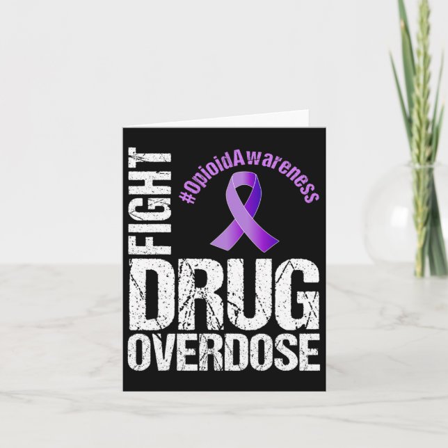 Carte Sensibilisation aux opioïdes contre la surdose de  (Devant)