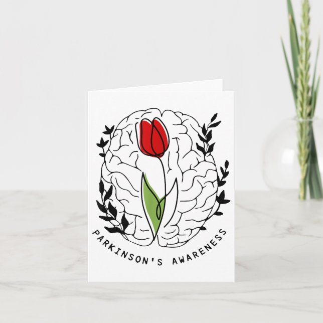 Carte Sensibilisation aux Parkinsons Tulip (Devant)