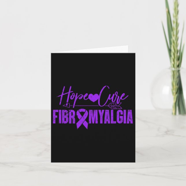 Carte Sensibilisation Espérance Cure Fibromyalgie Fibrom (Devant)