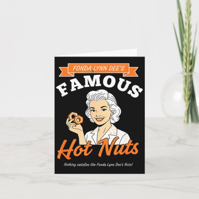 Carte Sensibilisation Fonda Lynn Dee's Famous Hot Nuts R (Devant)