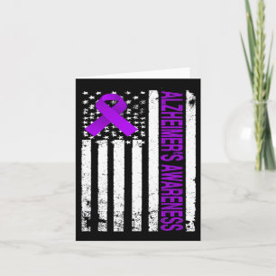Carte Sensibilisation Heimerheimer - Drapeau Usa Ruban V