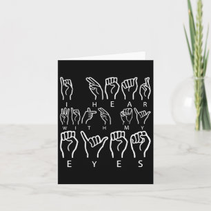 Carte Sensibilisation Langue des signes asl Langue des s