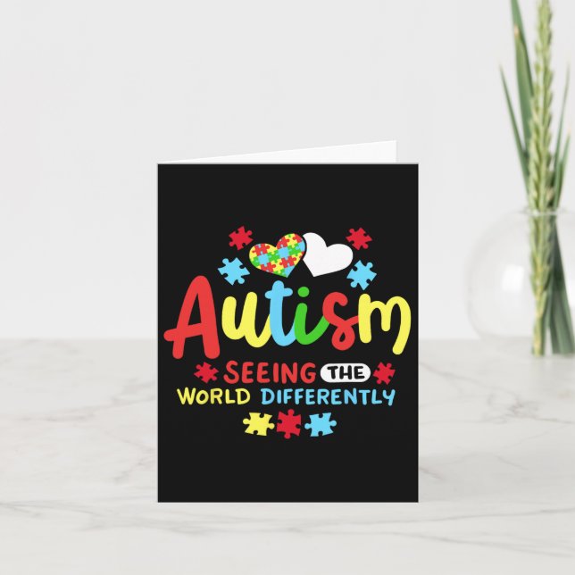 Carte Sensibilisation sur l'autisme (Devant)
