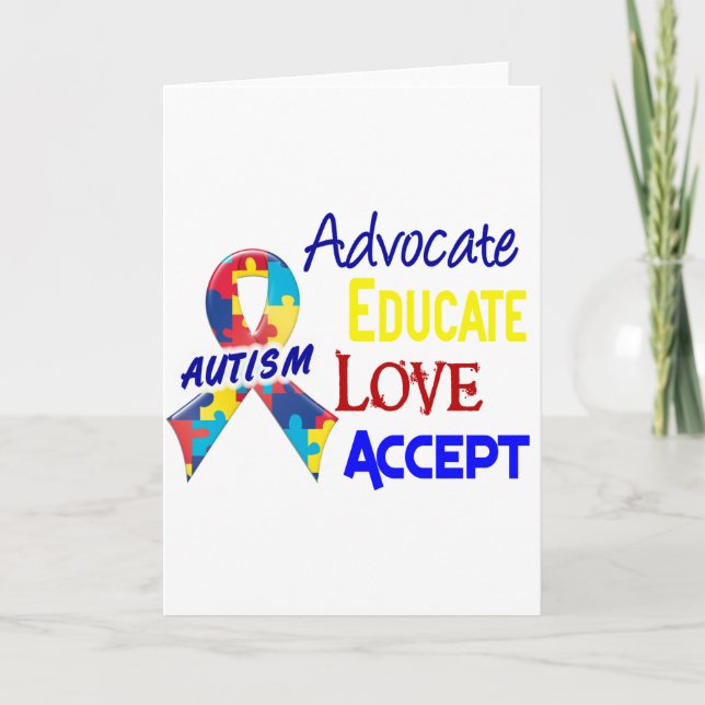 Carte Sensibilisation sur l'autisme (Devant)