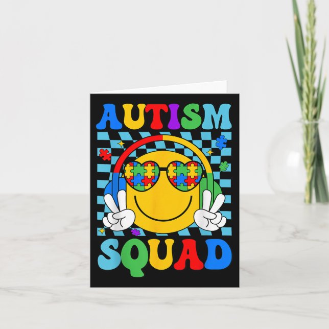 Carte Sensibilisation sur l'autisme Autisme Escouade Sou (Devant)