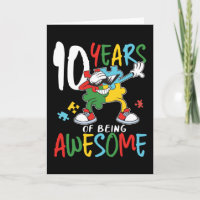 Sensibilisation sur l'autisme D'Anniversaire De 10