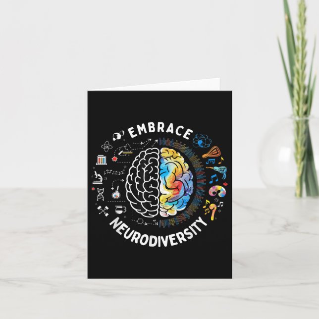 Carte Sensibilisation sur l'autisme de la Neurodiversité (Devant)
