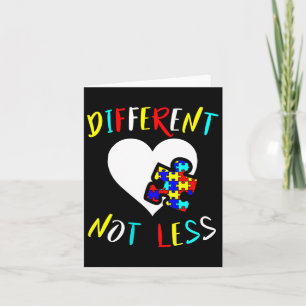 Carte Sensibilisation sur l'autisme Design cadeau différ