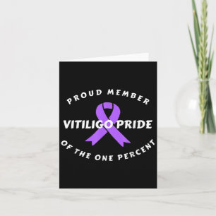 Carte Sensibilisation Vitiligo Dire Fier Violet Ribbon Q