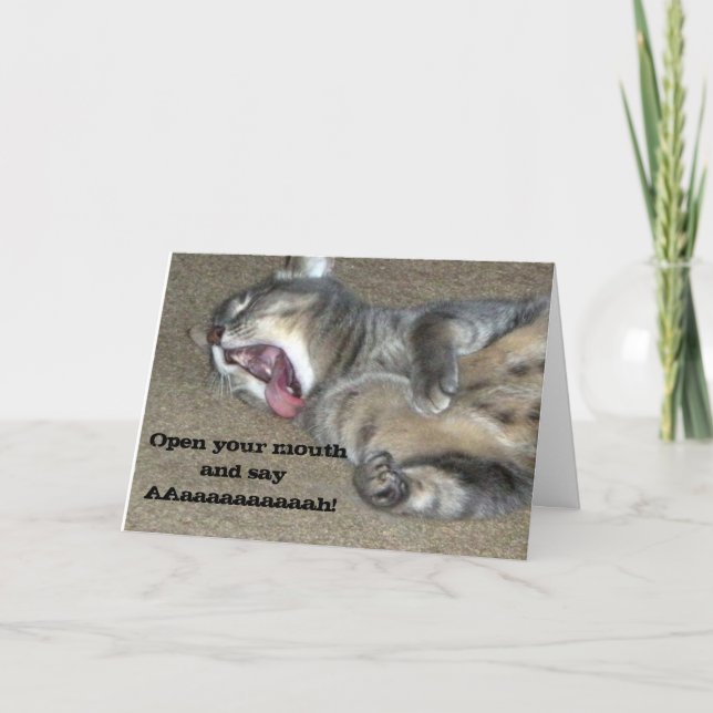 Carte Sent un meilleur bientôt chat de Kitty (Devant)