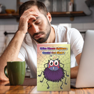 Carte Sentez-vous mieux Bientôt Humour Spider Se Bien