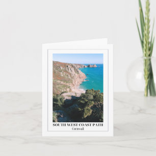 Carte Sentier côtier du Sud-Ouest, Porthcurno, Cornouail