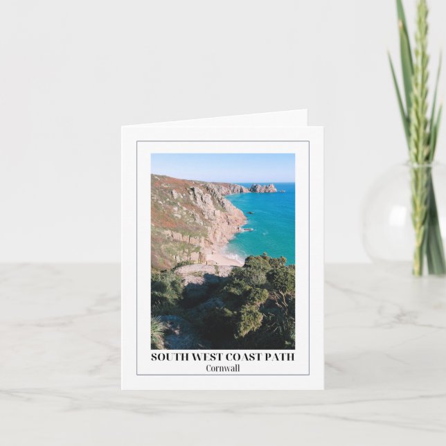 Carte Sentier du littoral sud-ouest, Porthcurno, Cornoua (Devant)