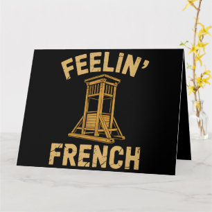 Carte Sentiment de Guillotine Vintage française