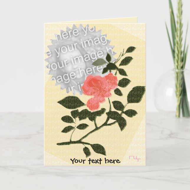 Carte Sentiment d'une fleur (Devant)